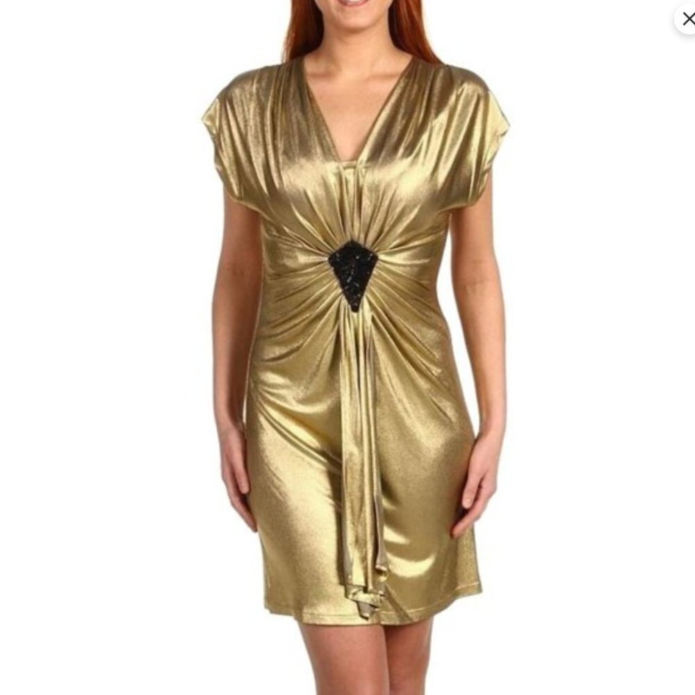 Trina Turk Gold Dress - Picture 3 of 16